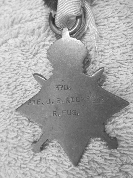 WW1 1914-15 STAR MEDAL NAMED ROYAL FUSILERS Carousel 2