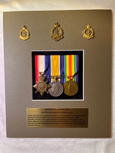 WW1 NEW ZEALAND MEDICAL CORPS TRIO - HOSPITAL SHIP MARAMA Carousel 1