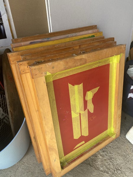 Screen printing full set up Carousel 1