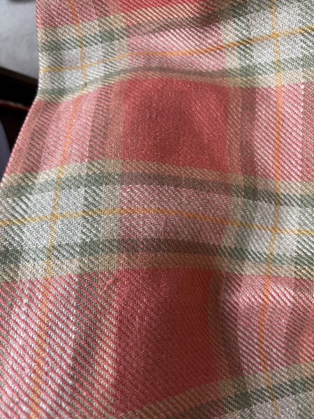 Designer woven plaid fabric Carousel 2