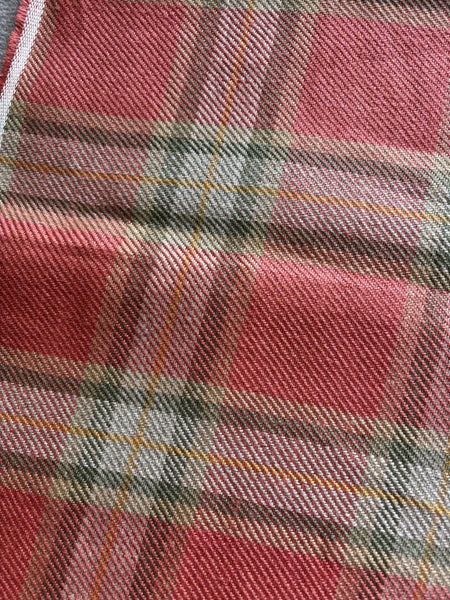 Designer woven plaid fabric Carousel 4