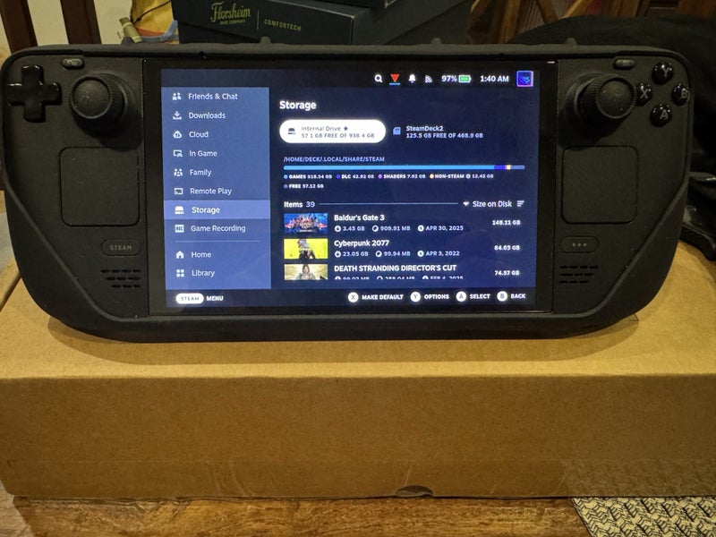 Steam Deck OLED 1TB with DBrand Killswitch Case Carousel 1