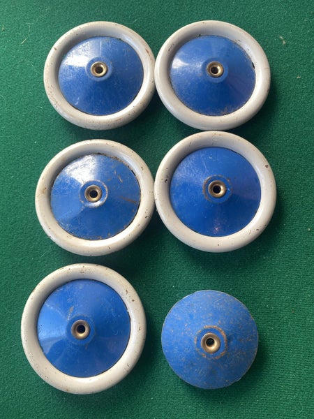 Meccano Road Wheel 2½" Metal Blue / Grey Original Carousel 1