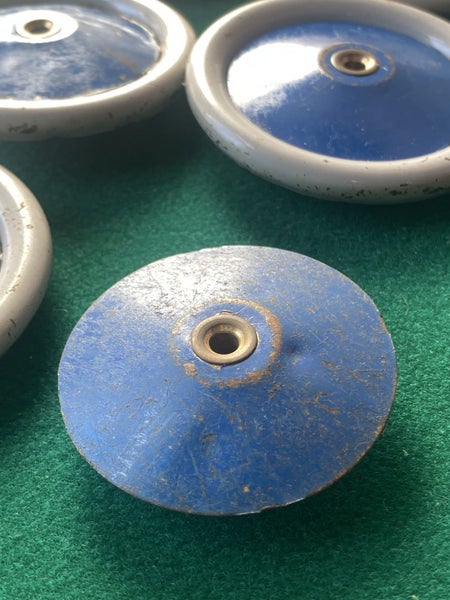 Meccano Road Wheel 2½" Metal Blue / Grey Original Carousel 2