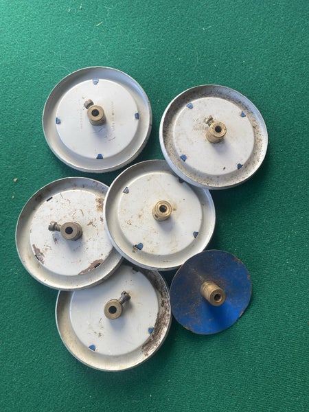 Meccano Road Wheel 2½" Metal Blue / Grey Original Carousel 4