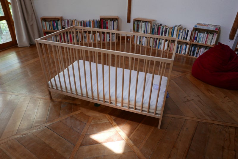 IKEA all-natural Baby Cot & organic mattress, protector & sheets - co-sleeping Carousel 20
