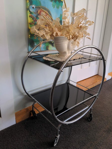 GENUINE ART DECO TEA/DRINKS TROLLEY Carousel 1