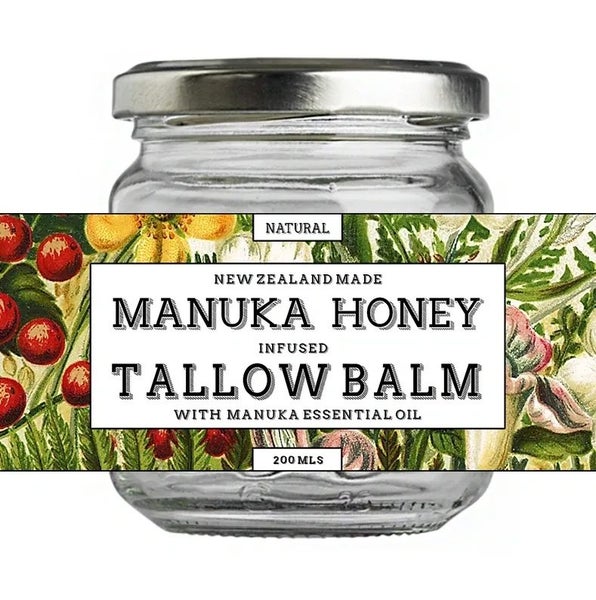 Manuka Honey Infused Face, Body & Lip Balm 200 ml - NZ Tallow Skincare Carousel 1