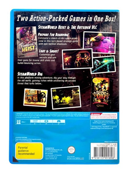 SteamWorld Collection: - SteamWorld Heist + SteamWorld Dig (Wii U) *MINT COMP... Carousel 2