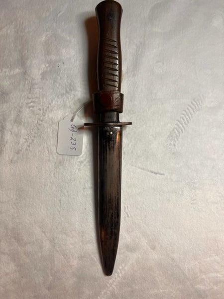 WW1 GERMAN FIGHTING KNIFE WITH SCABBARD Carousel 1