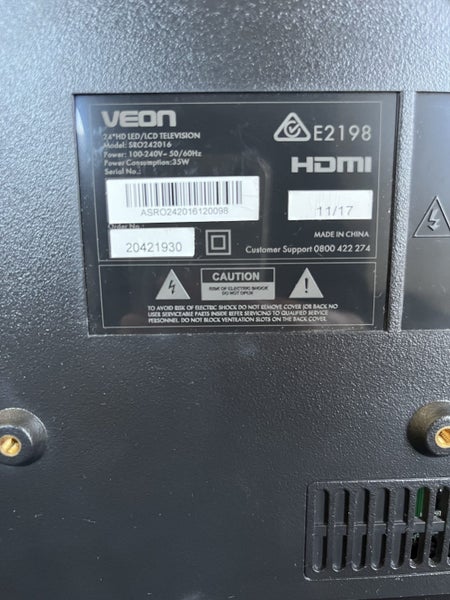 Veon TV/monitor and remote Carousel 3