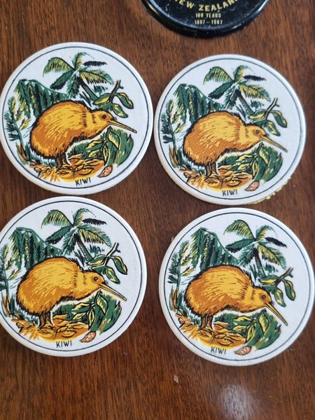Vintage coasters, x 11 including Waitomo caves Carousel 2