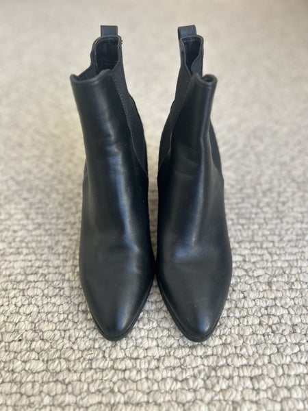 Black Betts vegan leather boots - size 8 Carousel 4