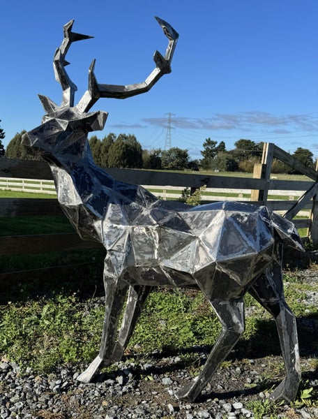 Steel Stag Statue / Sculpture Carousel 9