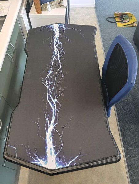 Electric Adjustable Height Office / Gaming Desk + Office Chair + 2x Monitors Carousel 2