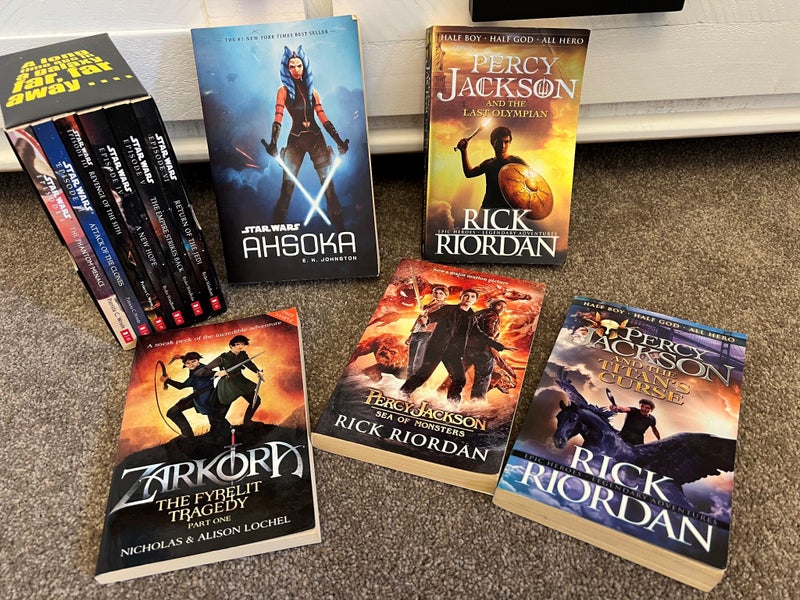 11 Great Read Teen Books including Star Wars Saga + Percy Jackson Carousel 1