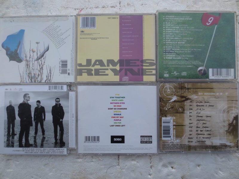 CDs lot 1 x 6 (U2, Sixx60, Jewel, Che Fu, Now 9, James Reyne) Carousel 2