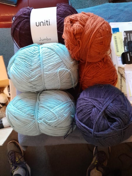 Wool 8 ply assorted colours Carousel 1