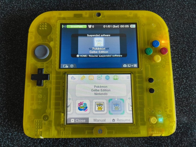 Nintendo 2ds Pokémon Yellow special edition console Carousel 1