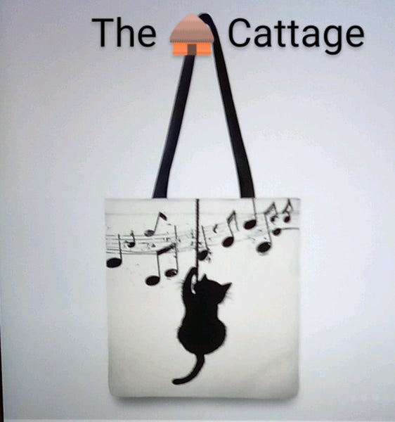 THE CATTAGE - Gorgeous Cat Tote Bag Add Some Cuteness To Outings Carousel 2