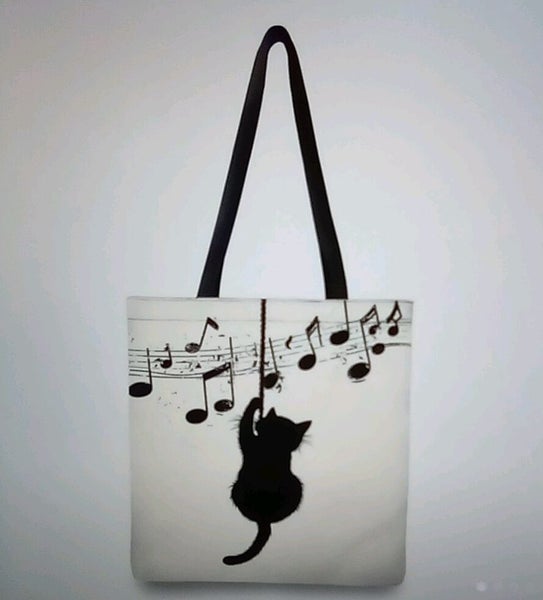 THE CATTAGE - Gorgeous Cat Tote Bag Add Some Cuteness To Outings Carousel 5