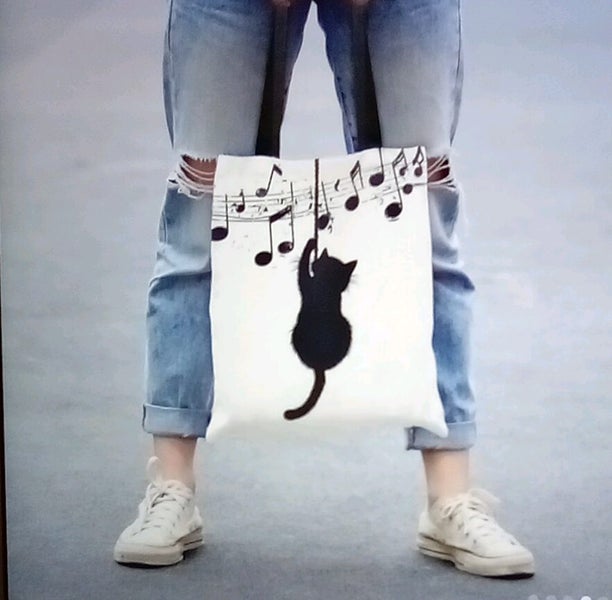 THE CATTAGE - Gorgeous Cat Tote Bag Add Some Cuteness To Outings Carousel 1