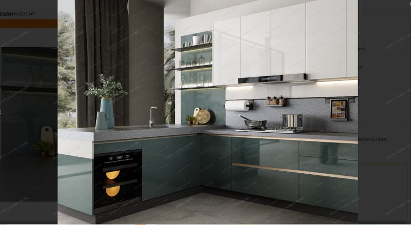 High Glossy Modern Complete Kitchen Cabinets ( Quartz Bench top included) Carousel 2