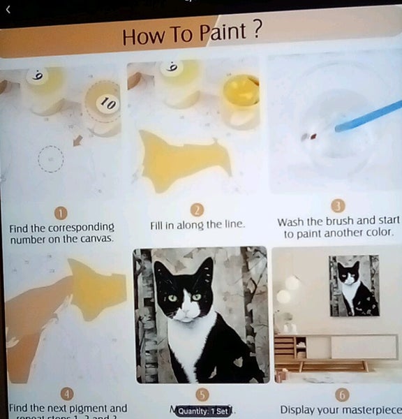 THE CATTAGE-Gorgeous Tuxedo Cat Paint By Numbers Kit (Large) Perfect For Any Age62863848887682112
