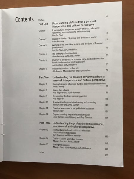 Early childhood learning communities: sociocultural research in practice Carousel 2