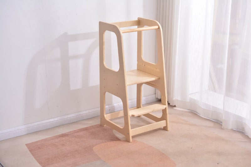 Plywood Learning tower kitchen helper adjustable height Carousel 1
