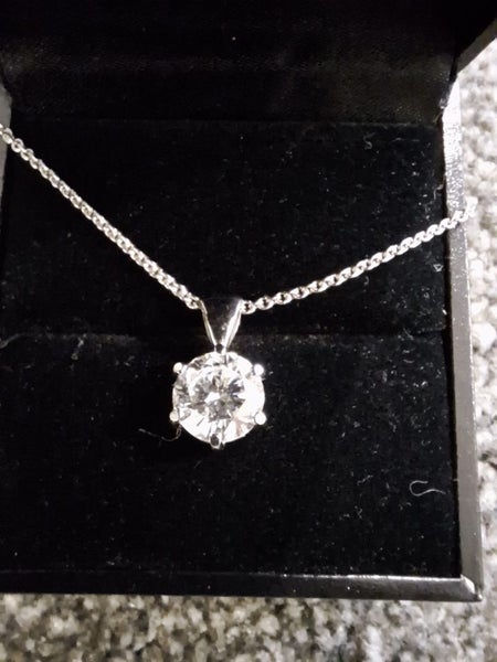 2 Carat Diamond Necklace - Pendant Carousel 1