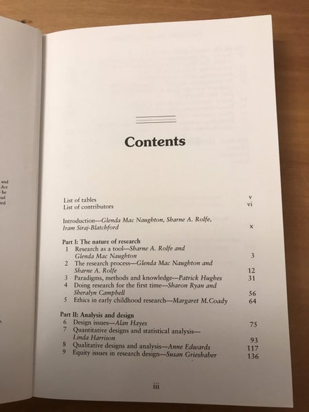 Doing Early Childhood Research: International Perspectives on Theory and ... Carousel 2