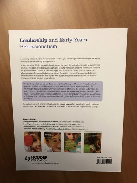 Leadership and Early Years Professionalism Carousel 4