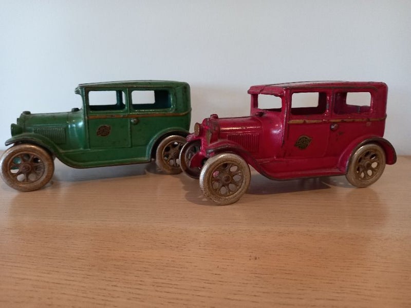 Model A Ford, An Arcade Toy (pair of) -cast iron- original used condition628632404675871123