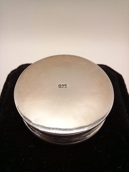 Round Pill Box Sterling Silver Carousel 4