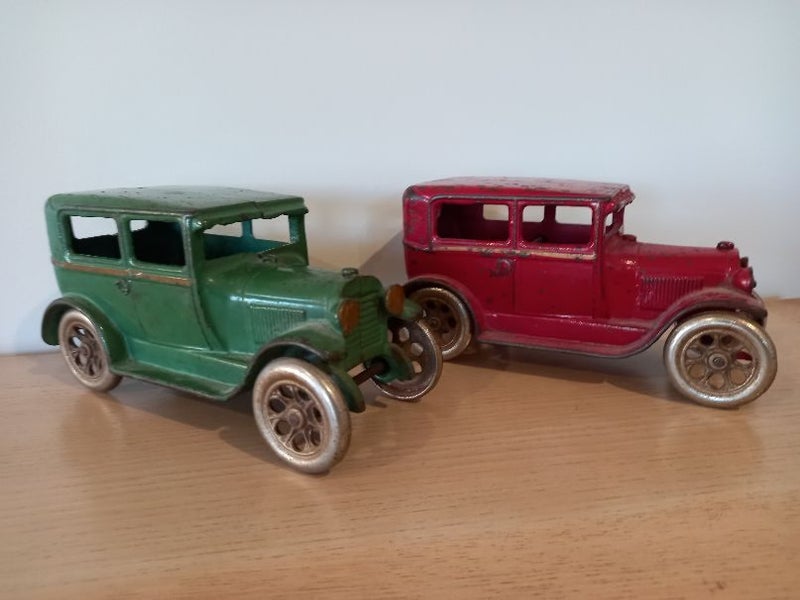Model A Ford, An Arcade Toy (pair of) -cast iron- original used condition62863240467587111