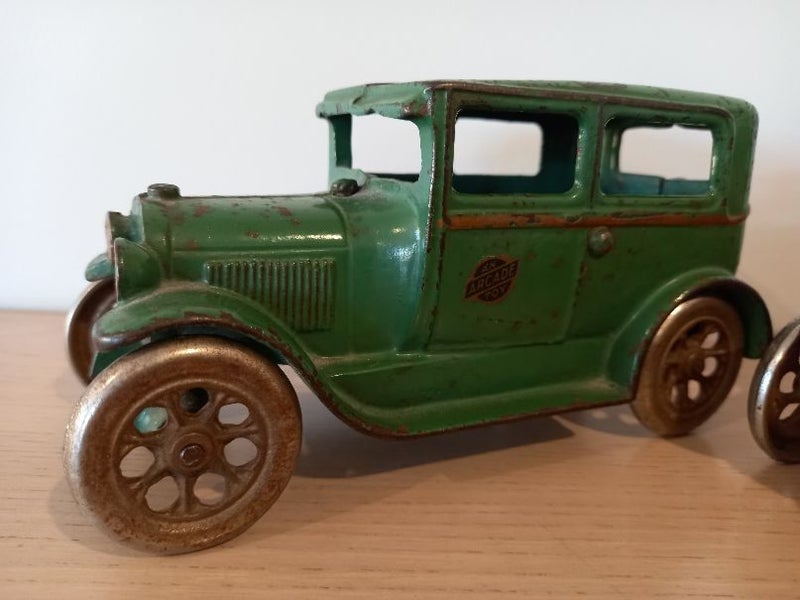 Model A Ford, An Arcade Toy (pair of) -cast iron- original used condition62863240467587112