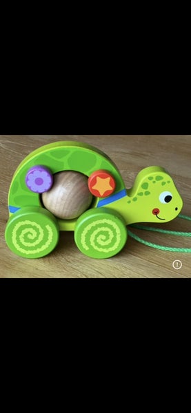 Turtle Wooden Pull Along Toy Carousel 1