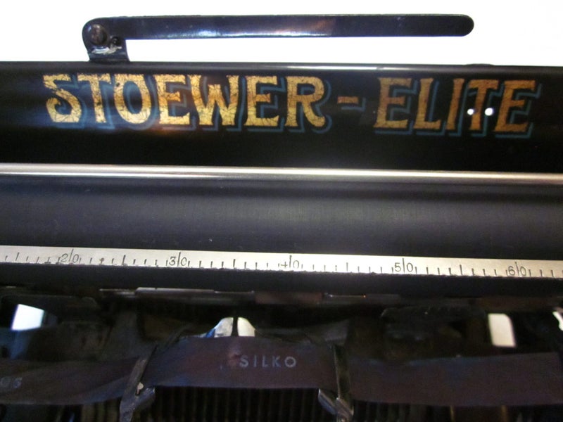 Antique Stower-Elite Typewriter E 74181 Carousel 16