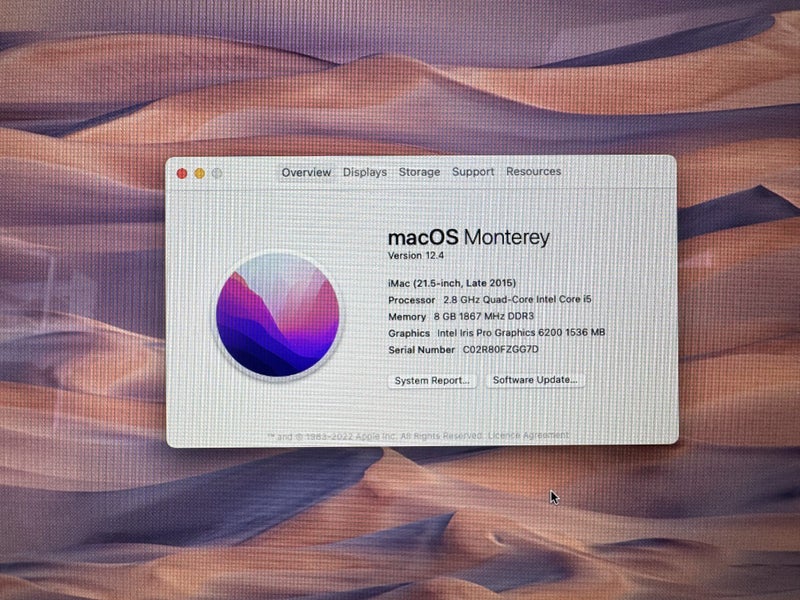 Apple iMac 21.5" — 2.8ghz Intel Core i5 — Late 2015 Model Carousel 3