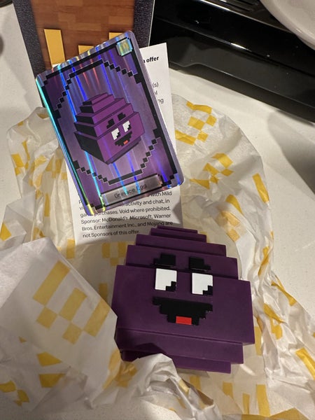 McDonald’s Minecraft Grimace Egg Carousel 1
