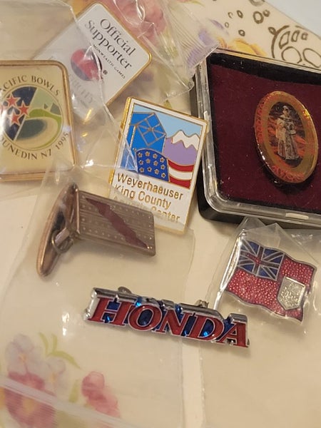 Assortment of Pins and Badges Vintage Avon - Honda Carousel 1