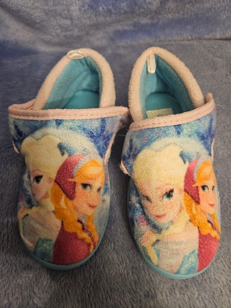 Frozen slippers size 12 Carousel 1