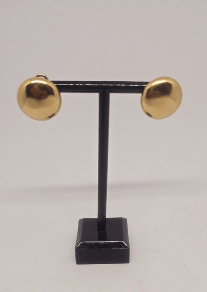 Vintage 9ct yellow Gold Large Earrings Carousel 1