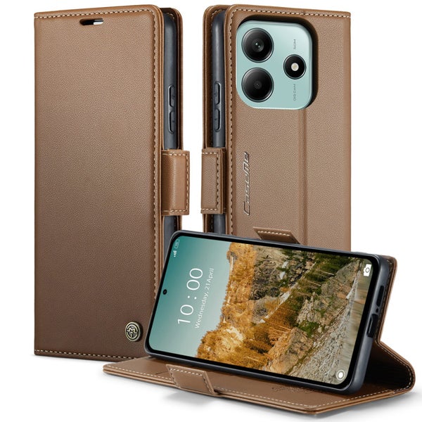 Xiaomi Redmi Note 14 5G CaseMe Retro Wallet Case [Brown] Carousel 1