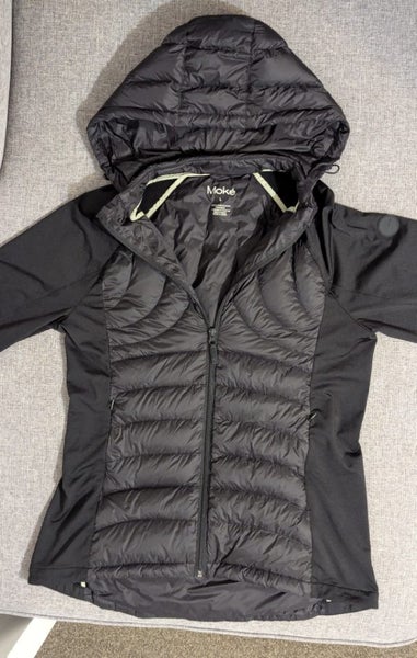 Lightweight Women's Hooded Hybrid Puffer Jacket sz L(14) Carousel 1
