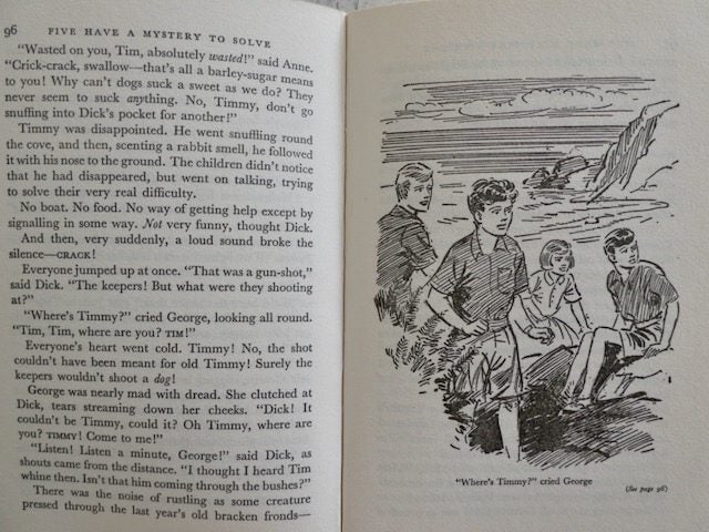 Five Have A Mystery To Solve - Enid Blyton 1965 2imp - hardcover w dust jacket Carousel 4