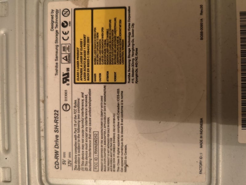 CD-RW Drive SH-R522 Carousel 1