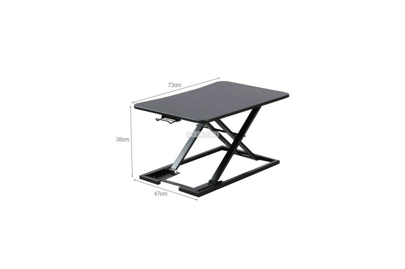 JASPER I Height Adjustable Standing Computer Desk (Black) Carousel 2