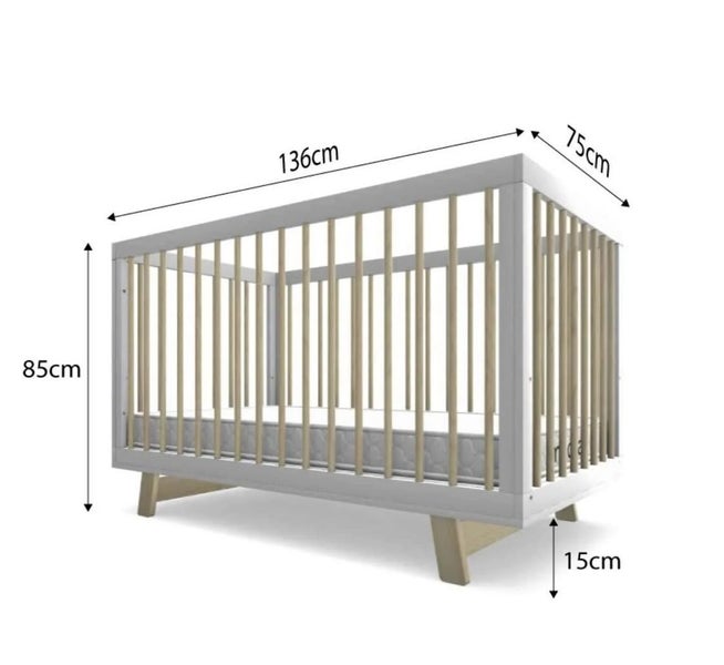 Aspen Classic Cot - Mocka Carousel 12